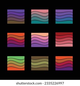 

set of Halloween tint color Schemes, Witch Ghost Themed Tone Colors, October 31 festive vibrant Colour pallet, Colorful Pumpkin trick or treat stripe Pattern, Yellow, Orange, Red trends combination