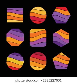 

set of Halloween tint color Schemes, Witch Ghost Themed Tone Colors, October 31 festive vibrant Colour pallet, Colorful Pumpkin trick or treat stripe Pattern, Yellow, Orange, Red trends combination