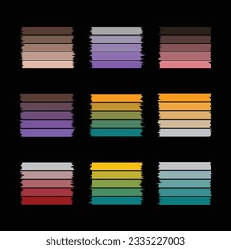

set of Halloween tint color Schemes, Witch Ghost Themed Tone Colors, October 31 festive vibrant Colour pallet, Colorful Pumpkin trick or treat stripe Pattern, Yellow, Orange, Red trends combination