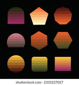 

set of Halloween tint color Schemes, Witch Ghost Themed Tone Colors, October 31 festive vibrant Colour pallet, Colorful Pumpkin trick or treat stripe Pattern, Yellow, Orange, Red trends combination