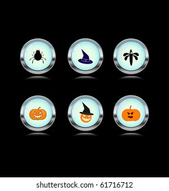 set of halloween`s icons
