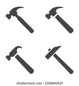 set of hammer icons