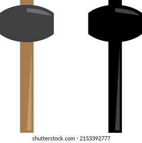 un conjunto de iconos de martillo