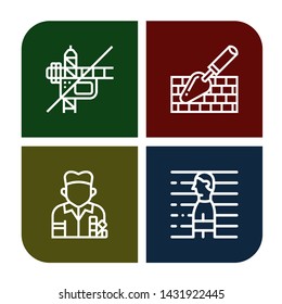 Set of hammer icons such as Construction, Trowel, Painter, Prisoner , hammer