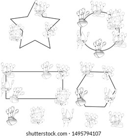 set of hand drawing vector seamless pattern ships for calendars cards invitations