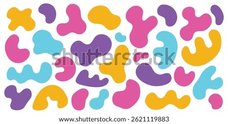Set Of Hand Drawn Abstract Shape Vector Collection