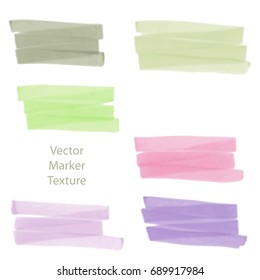 Conjunto de textura del marcador de alcohol dibujado a mano, efecto de acuarela, puntos para el diseño