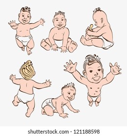 238 Running in diapers Stock Illustrations, Images & Vectors | Shutterstock