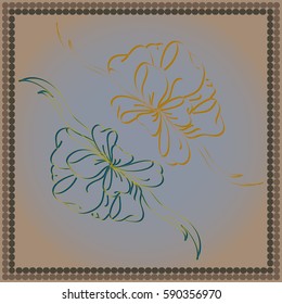 Set hand drawn bows isolated on background.
