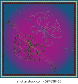 Set hand drawn bows isolated on background.
