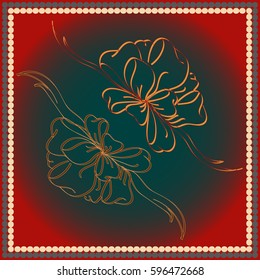 Set hand drawn bows isolated on background.