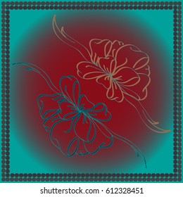 Set hand drawn bows isolated on background.