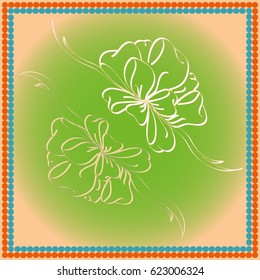 Set hand drawn bows isolated on background.