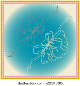 Set hand drawn bows isolated on background.