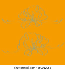 Set hand drawn bows isolated on background.