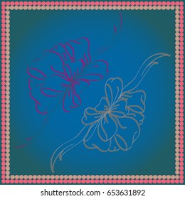 Set hand drawn bows isolated on background.