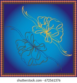 Set hand drawn bows isolated on background.