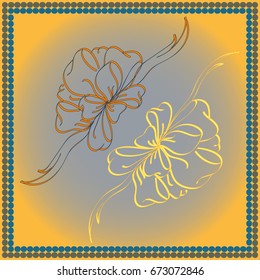 Set hand drawn bows isolated on background.