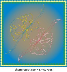 Set hand drawn bows isolated on background.