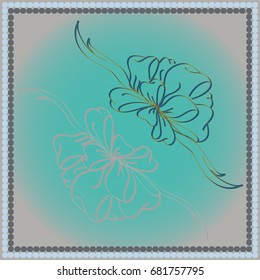Set hand drawn bows isolated on background.