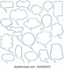 Set Hand drawn bubble illustration