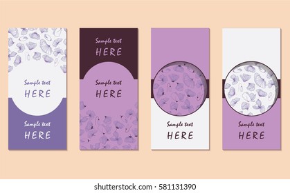 set hand drawn card templates ladybird stock vector royalty free