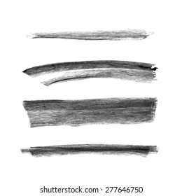 Set of hand drawn chalk marks texture