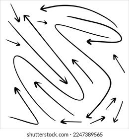 Establecer el conjunto de esbozo de la línea circular dibujada a mano. círculos circulares de garabatos vectoriales redondeados para el elemento de diseño de marca de mensaje. Dibujo de la burbuja de graffiti con lápiz o pluma o dibujo de bola.