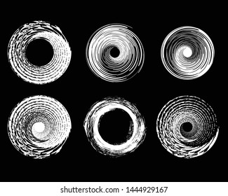 Set of Hand Drawn Circles, design elements vector template
