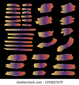 Set Of Hand Drawn Colorful Grunge Brushes. Green Artistic Dirty Canva. Ink Grunge Graphic. Orange Splash Banner. Watercolor Layer. White Distress Banner. Brush Paint.