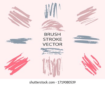 Set Of Hand Drawn Colorful Grunge Brushes. bright on white background. Art creative modern abstract vector.