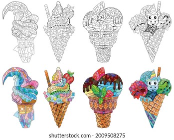 1,147 Zentangle dessert Images, Stock Photos & Vectors | Shutterstock