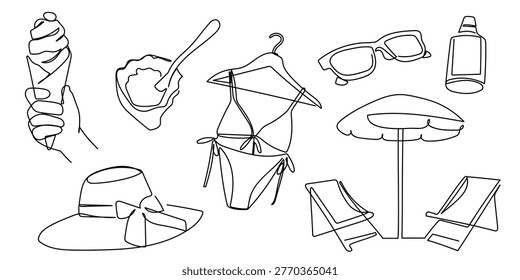 A set hand drawn
