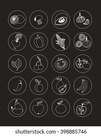 Set of hand drawn cookware. 