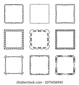 Frame Doodle Hand Drawn Sketch Vector Stock Vector (Royalty Free ...