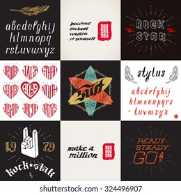 Similar Images, Stock Photos & Vectors of Set of retro Collection of ... Vintage Music Logos