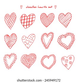 Set hand drawn doodle