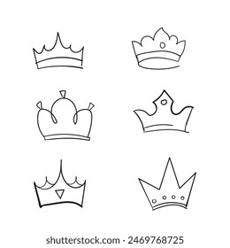 Conjunto dibujos la corona