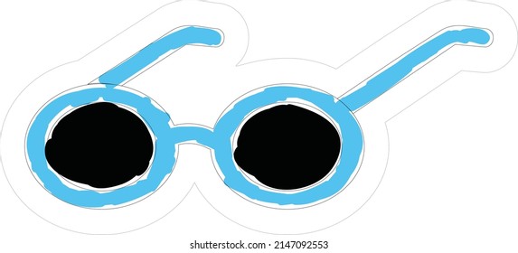 Set of hand drawn doodle traveller. Vector illustration. Travel and sketch summer with travel elements: compass, bikini, sunglasses, camera, cocktail, ticket.