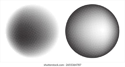 Conjunto de puntos dibujados a mano. Círculo, espiral, Elementos de bola garabato puntos pincel dibujado a mano diseño de boceto. Círculos abstractos semitonos, estilo Ilustración vectorial.