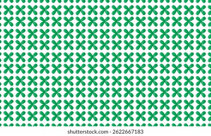 Set handgezeichnetes geometrisches grünes nahtloses Muster
