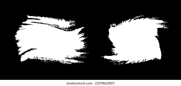 Set of hand drawn grunge backgrounds. Brush strokes. Sale banners. Distress texture. Blank shapes. Distorted border. Vector grunge frames 