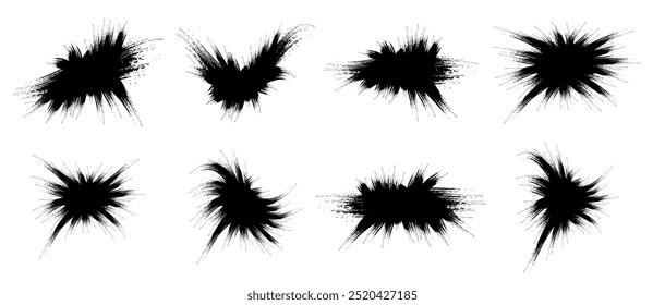 Conjunto de fundos grunge desenhados à mão. Banners de venda. Ilustração de vetor 