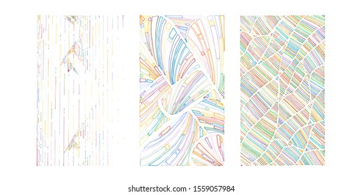 Set of hand drawn grunge textures. Artistic colldection of rough graphic patterns, ethnic abstract lines, tribal ink symbols. Vector images