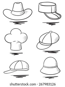 Hat Outline Images, Stock Photos & Vectors | Shutterstock