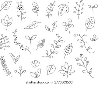 リーフ 手書き のイラスト素材 画像 ベクター画像 Shutterstock