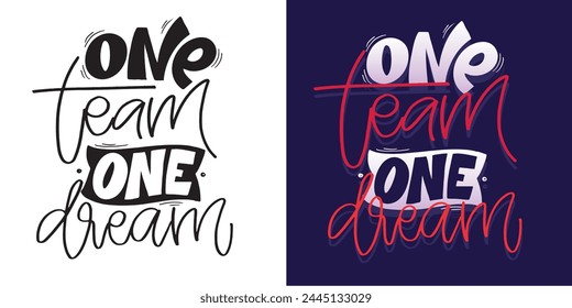 Set with hand drawn lettering quotes in modern calligraphy style. Inspiration slogans for print and poster design. Vector