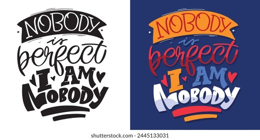 Conjunto con citas de letras dibujadas a mano en estilo moderno de caligrafía. Lemas de Inspiración para diseño de estampado y póster. Vector