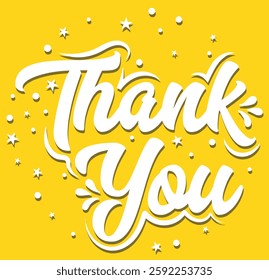 Set Hand drawn lettering. Hand drawn lettering style, one line drawing, signature, calligraphy, monoline. Thank You typography. Thank you card. Vector illustration.