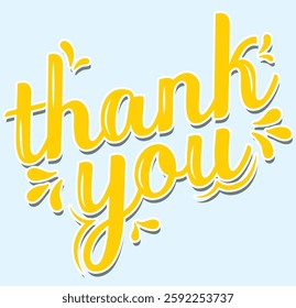 Set Hand drawn lettering. Hand drawn lettering style, one line drawing, signature, calligraphy, monoline. Thank You typography. Thank you card. Vector illustration.